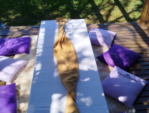 Piquenique Alpino Experiência no Pergolado no Lavandário Refúgio do Sol ( para até 4 pessoas)